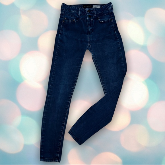 Aeropostale Women’s High Waisted Denim Jeggings Skinny Jeans Size 2 - Picture 2 of 7